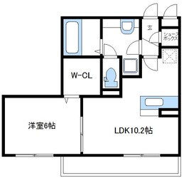 フローラ矢部の物件間取画像